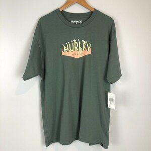 Hurley Mfg Co Green Short Sleeve T Shirt Small 100% Cotton NWT